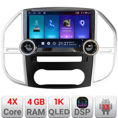 Navigatie Mercedes Vito w447 2016- Edotec  4+64 10.5 inch Incell 1K android Wifi 5Ghz gps internet  Kit-w447