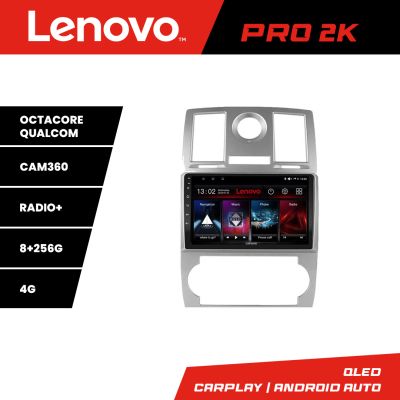 Navigatie Chrysler 300C 2004-2008 Lenovo Kit-CH06 8 core QLED 2K 8+256 360 Android Waze USB Navigatie Internet Youtube Radio