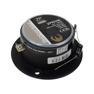 Cutie cu difuzoare iluminate Phonix Gold 1700W ieșire SPL 2 x 4 OHM 4 x difuzoare midrange 2 x tweetere pro audio