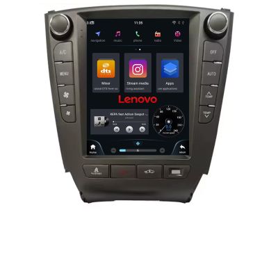 Navigatie Lexus IS 2005-2012 Lenovo Tesla Qled 9.7" Octacore Qualcomm 8 Gb RAM 128Gb Hdd 4G DSP profesional Carplay Android Auto 360 camere Bluetooth