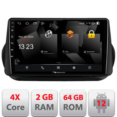 Navigatie Peugeot Bipper, Citroen Nemo, Fiat Qubo 2008-2017 Android radio gps internet quad core 2+64 carplay android auto v2