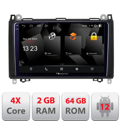 Navigatie Mercedes VW 5230-068 Android Ecran 720P Quad Core 2+64 carplay android auto