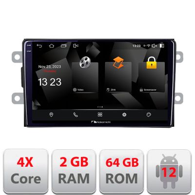 Navigatie Dacia dupa 2012 5230-Dacia Android Ecran 720P Quad Core 2+64 carplay android auto