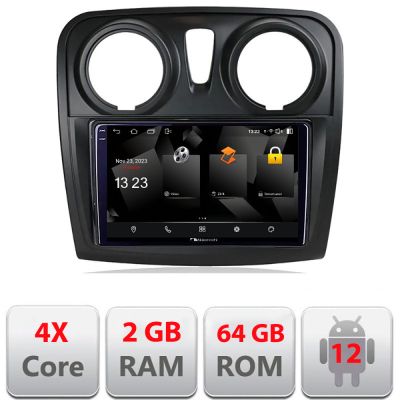 Navigatie Dacia Sandero Logan 2012-2020 5230-sandero Android Ecran 720P Quad Core 2+64 carplay android auto