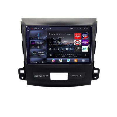 Navigatie Mitsubishi Outlander 2006-2011 Edotec Kit-056 8 core QLED 2K 12+256GB 360 Android Waze USB Navigatie Internet Youtube Radio