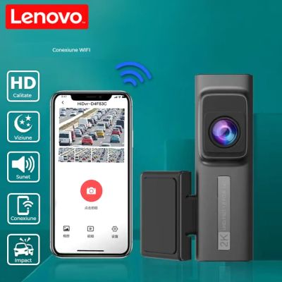 Camera DVR Lenovo S7 ecran 1.97 inch 1080 fata si 1080 spate Wifi Starlight night vision carcasa metal