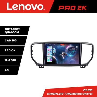 Navigatie Kia Sportage facelift 2019 - Lenovo Kit-sportage-19 8 core QLED 2K 12+256 360 Android Waze USB Navigatie Internet Youtube Radio