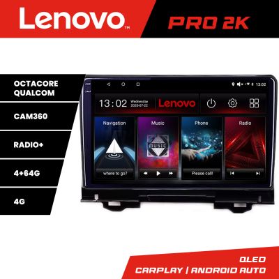 Navigatie Honda HR-V 2022- Lenovo Qled 2K Octa Core 4+64 360 DSP carplay android auto radio gps internet kit-hr-v2022+PRO-2K-10-4+64