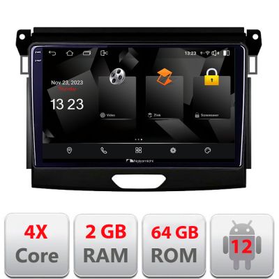 Navigatie Ford Ranger 5230-574 Android Ecran 720P Quad Core 2+64 carplay android auto