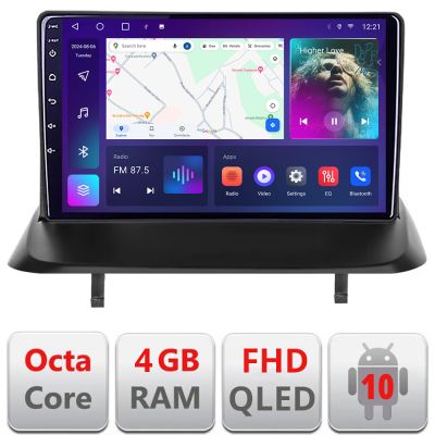 Navigatie Peugeot 3008 5008 dedicata Android QLED octa core 4+64 4G DSP FHD carplay android auto radio gps internet Android kit-3008+EDT-E309v3