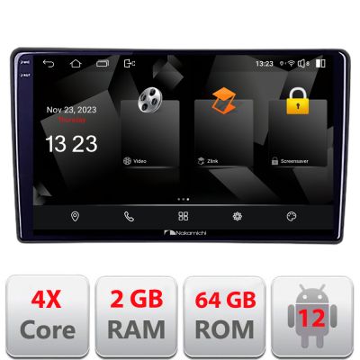 Navigatie dedicata Nakamichi Ford Fiesta 2020- Android Ecran 720P Quad Core 2+64 carplay android auto