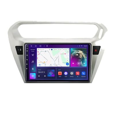 Navigatie Peugeot 301 Citroen C-Elisee C-301 Android Octa Core Ecran 2K QLED GPS 4G 4+32GB 360 KIT-301+EDT-E409-2K