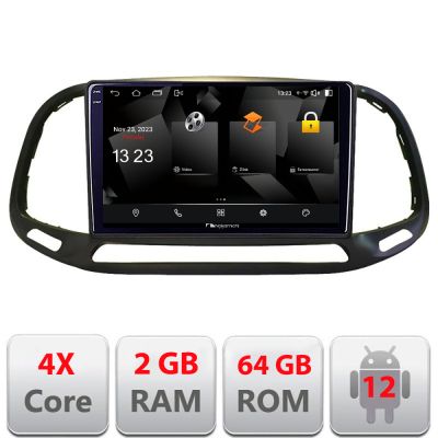Navigatie Fiat Doblo 2015-2018 5230-DOBLO15 Android Ecran 720P Quad Core 2+64 carplay android auto