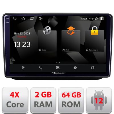 Navigatie Skoda Fabia 2 2009-2014 Android Ecran 720P Quad Core 2+64 carplay android auto