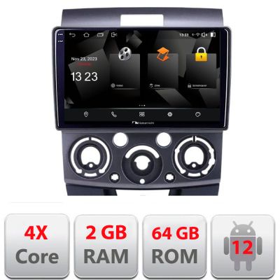 Navigatie Ford Ranger Mazda BT50 2007-2012 5230-RANGER Android Ecran 720P Quad Core 2+64 carplay android auto v1