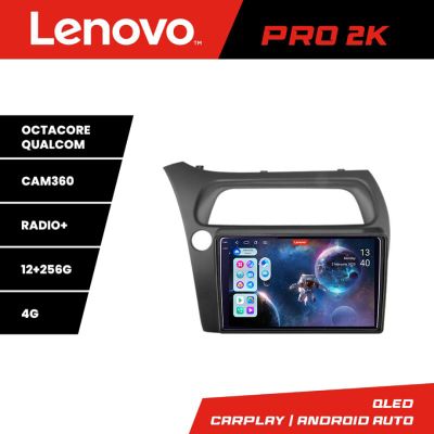 Navigatie Honda Civic Hatchback 2006-2012 Lenovo Kit-hatchback 8 core QLED 2K 12+256 360 Android Waze USB Navigatie Internet Youtube Radio