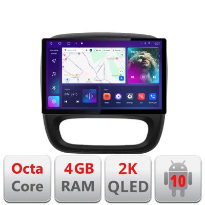 Navigatie dedicata Renault Trafic 2014-2017 N-rt09 Edonav ecran 13" 2K 4+32 Android Waze USB Navigatie 4G 360 Toslink Youtube