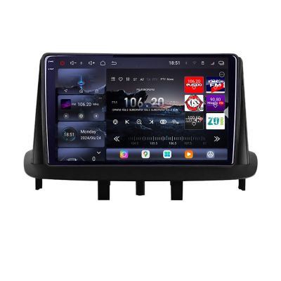 Navigatie Renault Megane 3 2010-2016 Edotec Kit-145 8 core QLED 2K 12+256GB 360 Android Waze USB Navigatie Internet Youtube Radio