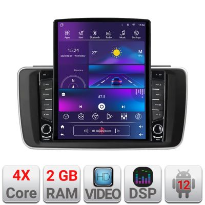 Navigatie Nissan Leaf 2018-2024 dedicata Android radio gps internet quad core 2+32 ecran vertical 9.7" kit-leaf+EDT-E708