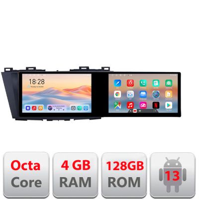 Navigatie Mazda 5 Edotec 2 ecrane  8 core 4+128 21.6 inch Incell android Wifi 5Ghz gps internet  Kit-117