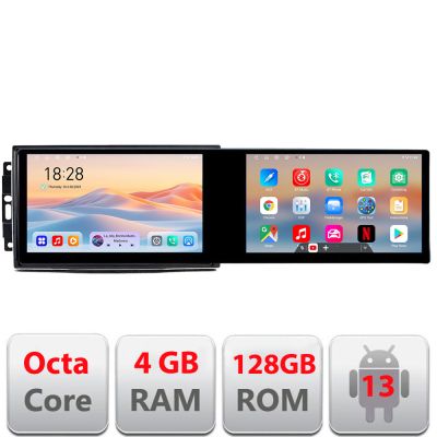 Navigatie CHRYSLER Jeep Manual Kit-202 Edotec 2 ecrane  8 core 4+128 21.6 inch Incell android Wifi 5Ghz gps internet  C v1