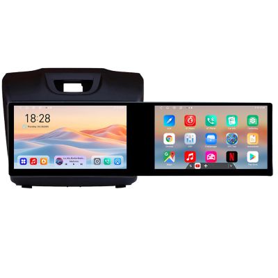 Navigatie Isuzu D-Max Kit-2234 Edotec 2 ecrane  8 core 4+128 21.6 inch Incell android Wifi 5Ghz gps internet