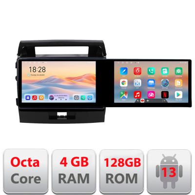 Navigatie TOYOTA Land Cruiser L200 Kit-381 Edotec 2 ecrane  8 core 4+128 21.6 inch Incell android Wifi 5Ghz gps internet