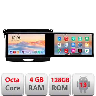 Navigatie Ford Ranger 2015-2019 Edotec 8 core 4+128 10.5 inch Incell 1K android Wifi 5Ghz gps internet