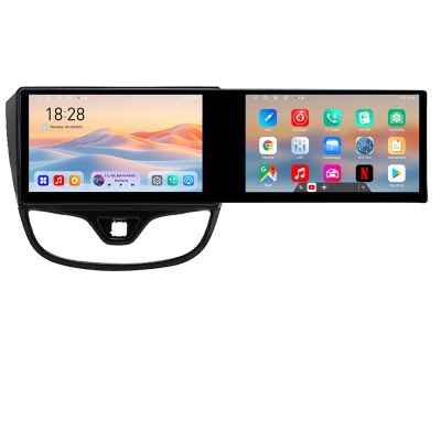 Navigatie Opel Karl 2017- Kit-karl Edotec 2 ecrane  8 core 4+128 21.6 inch Incell android Wifi 5Ghz gps internet