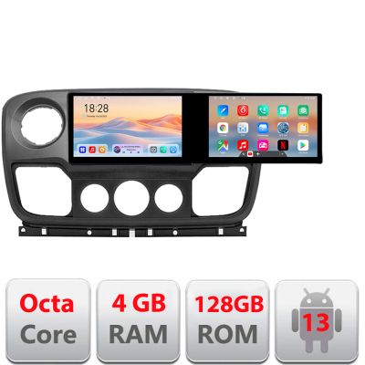 Navigatie Opel Movano, Renault Master 2010-2021  Edotec 2 ecrane  8 core 4+128 21.6 inch Incell android Wifi 5Ghz gps internet