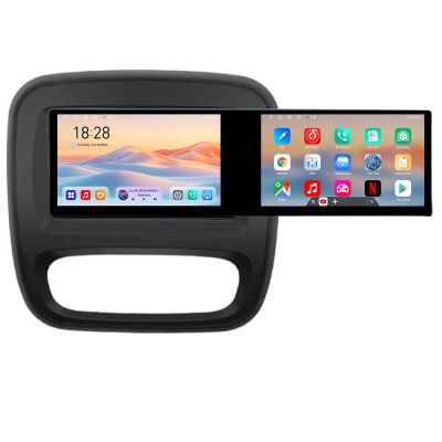 Navigatie Renault Trafic 2014-2017 Kit-rt09 Edotec 2 ecrane  8 core 4+128 21.6 inch Incell android Wifi 5Ghz gps internet  Q v2