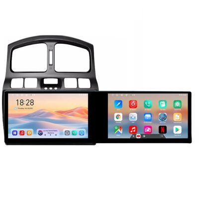 Navigatie Hyundai Santa Fe 2000-2006 Edotec 2 ecrane  8 core 4+128 21.6 inch Incell android Wifi 5Ghz gps internet  C