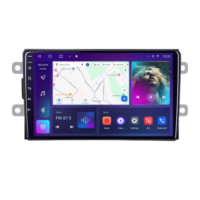 Navigatie Dacia dupa 2012 C-Dacia Android Octa Core Ecran 2K QLED GPS 4G 4+32GB 360 KIT-Dacia+EDT-E409-2K