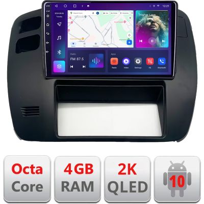 Navigatie Nissan Patrol 2000-2005 QLED 2K Octa core 4+32 DSP 360 Optic FHD internet gps radio carplay android auto kit-patrol-old+EDT-E409-2K