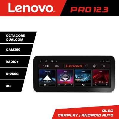 Navigatie Ssangyong Rexton 2019- K-rexton Lenovo PRO 8+256 12.3 inch qled android 4G DSP gps internet