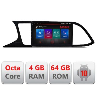 Navigatie Seat Leon MIB E-306 Octa Core cu Android Radio Bluetooth Internet GPS WIFI DSP 4+64GB 4G RESIGILAT