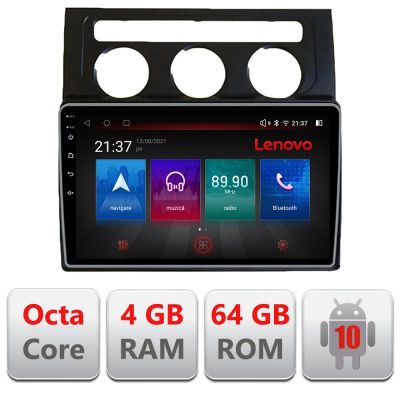 Navigatie VW Touran 2003-2009 clima automata E-touran2 Octa Core cu Android Radio Bluetooth Internet GPS WIFI DSP 4+64 RESIGILAT