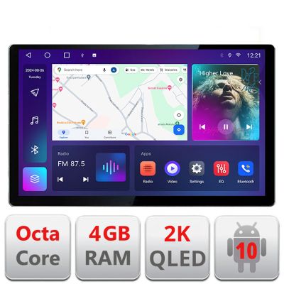 Navigatie Toyota Urbancruiser 2009-2014 Quad Core Edonav ecran 13" 2K 4+32 Android Waze USB Navigatie 4G 360 Toslink Youtube Radio