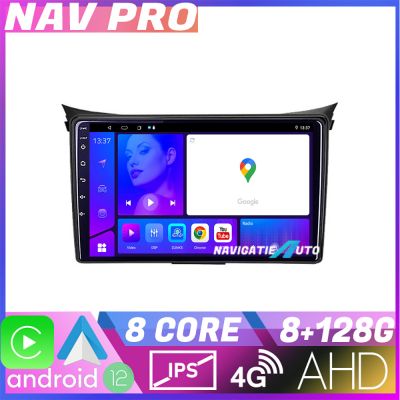 Navigatie Hyundai I30 2011 2016 EDOTEC-LITE Android Ecran 720P Octa Core 8 128 Carplay