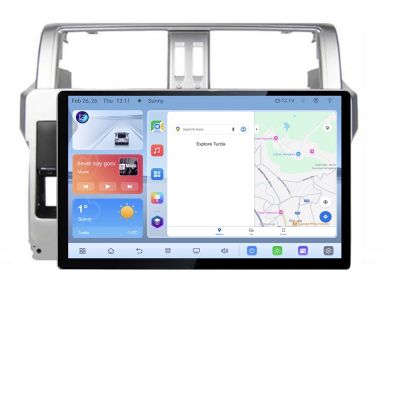 Navigatie dedicata Toyota Landcruiser J150 Prado 2014-2017 N-065 Edonav ecran 13" 1K 4+64 Android Waze USB Navigatie 4G 360 To