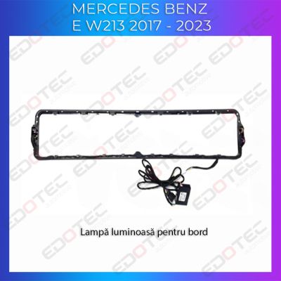 Lumini Ambientale chenar display 64 de culori Mercedes E W213 2017-2023 control pe sistemul original sau telefon
