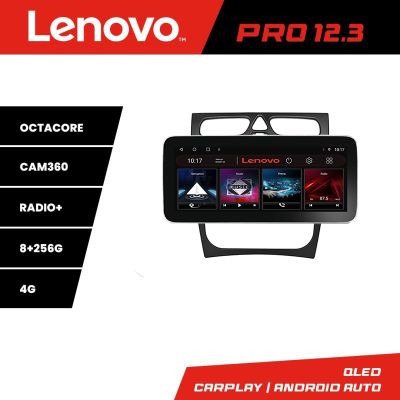 Navigatie Mercedes CLK facelift Lenovo PRO 8+256 12.3 inch qled android 4G DSP gps internet  Kit-facelift