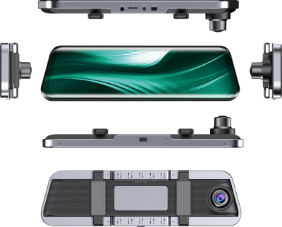 Oglinda cu camera DVR Lenovo M8 ecran de 9.66 inch 1080 fata 1080p spate Wifi Blind Spot Adas