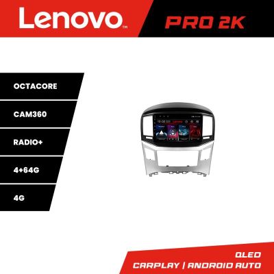 Navigatie Hyundai H1 Starex 2016- Lenovo Kit-H1 8 core QLED 2K 4+64 360 Android Waze USB Navigatie Internet Youtube Radio