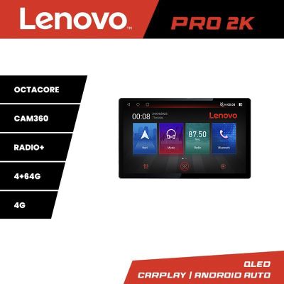 Navigatie  SsangYong Tivoli 2015-2019 Lenovo PRO 4+64 2K 13 inch qled android 4G DSP gps internet  Kit-tivoli2015