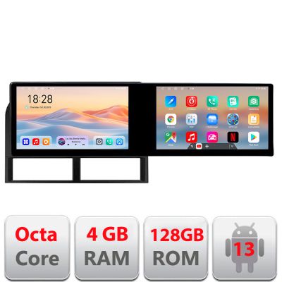 Navigatie Jeep Grand Cherokee 1999-2004 Kit-cherokee-old Edotec 2 ecrane  8 core 4+128 21.6 inch Incell android Wifi 5Ghz gps internet et GPS WI