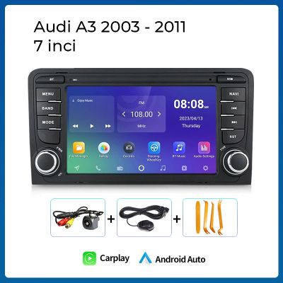 Navigație Audi A3 8P S3 RS3 2003 - 2011, 7 inci