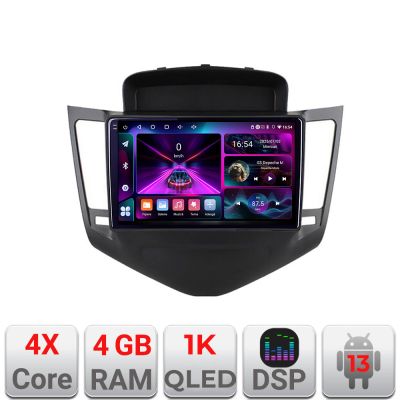 Navigatie Chevrolet Cruze A-045  4+64 InCell Display 1K Android Waze USB Navigatie Internet Youtube Radio