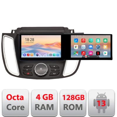 Navigatie Ford Kuga 2015-2020 SYNC2 si SYNC3 Edotec 8 core 4+128 10.5 inch Incell 1K android Wifi 5Ghz gps internet