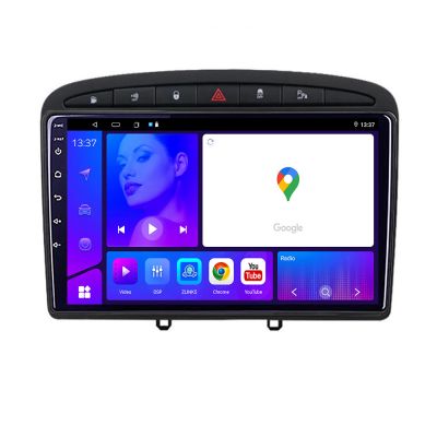 Navigatie Peugeot 308 Octa Core KIT 038 EDOTEC-LITE Android Ecran 720P Octa Core 4 64 Carplay